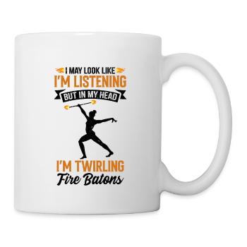 Fire Baton Fire Dance Fire Dancer Fire Dancer - Mug - white - Right