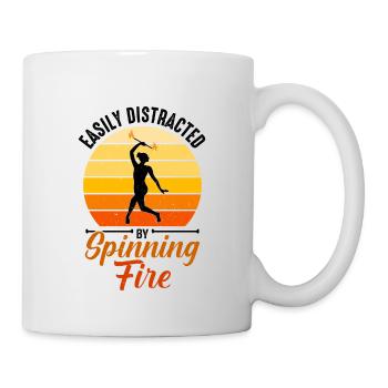 Fire Baton Fire Dance Fire Dancer Fire Dancer - Mug - white - Right