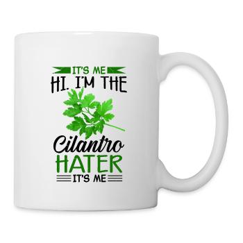 Anti coriandre - Mug blanc - blanc - Droite