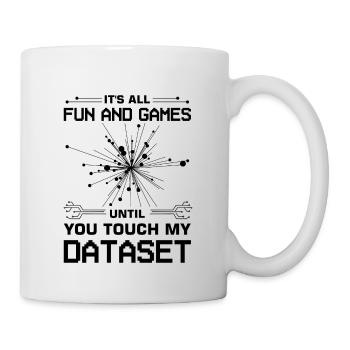 Machine Learning Algorithmen KI Datenanalyst - Tasse - Weiß - Rechts