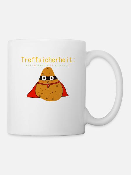 Treffsicherheit Super Potato - Tasse - Weiß