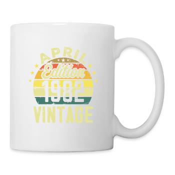 Millésime Avril 1982 - Cadeau Anniversaire 1982 - Mug blanc - blanc - Droite