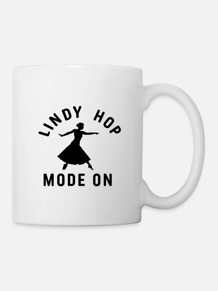 Lindy Hop Swing Tänzer - Tasse - Weiß