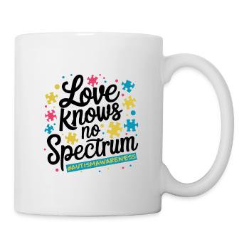 Love Knows No Spectrum Autism Consciousness - Mug - white - Right