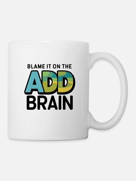 Aufmerksamkeitsdefizit Hyperaktivitätsstörung ADS - Tasse - Weiß