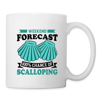 Seashell Shell Collector Scallop - Mug - white - Right