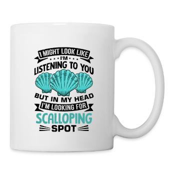Seashell Shell Collector Scallop - Mug - white - Right