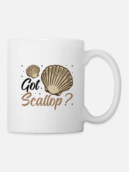 Muschel Muschelsammler Jakobsmuschel - Tasse - Weiß