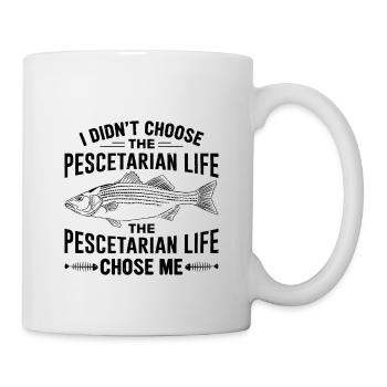 Conception d’un régime pescétarien pour les pescétariens - Mug blanc - blanc - Droite