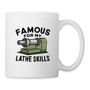 Lathe Wood Turning Lathe - Mug - white - Right