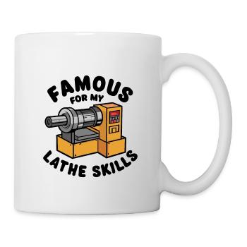 Lathe Wood Turning Lathe - Mug - white - Right