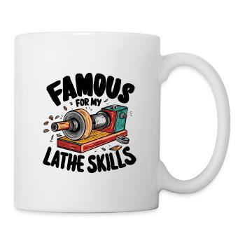 Lathe Wood Turning Lathe - Mug - white - Right
