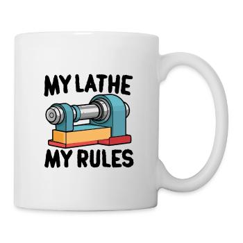 Lathe Wood Turning Lathe - Mug - white - Right