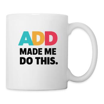 Neurodiversité Neurodivers TDA - Mug blanc - blanc - Droite