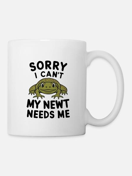 Witziger Molch Spruch - Tasse - Weiß