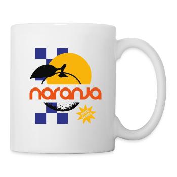 Orangen Naranja Juicy Fruits Sommer Sonne - Tasse - Weiß - Rechts