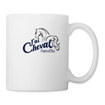 Cheval - Mug blanc - blanc - Droite