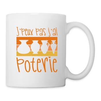 I can't I have pottery - Mug - white - Right