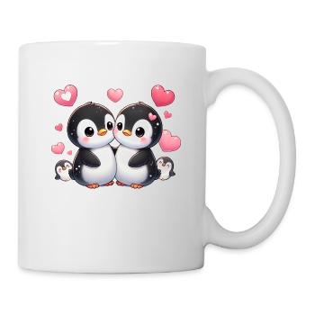 LovingPinguinsWithKids - Tasse - Weiß - Rechts