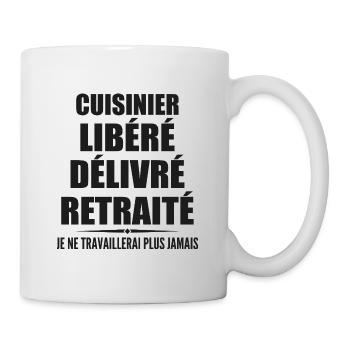Cuisinier célèbre sa retraite avec humour cadeau - Mug blanc - blanc - Droite