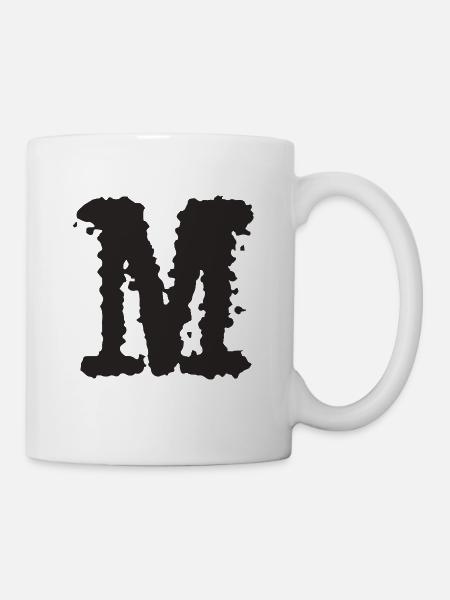 M - Tasse - Weiß