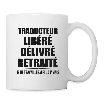 Traducteur célèbre sa retraite avec humour cadeau - Mug blanc - blanc - Droite