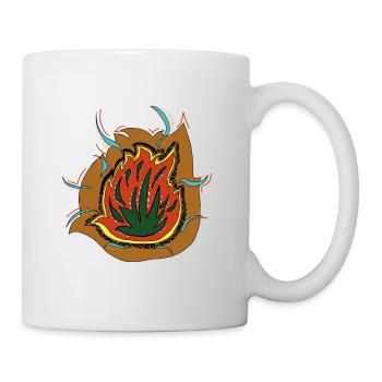 Feu Succulente - Mug blanc - blanc - Droite