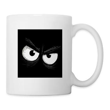 Angry eyes in noir - Mug - white - Right