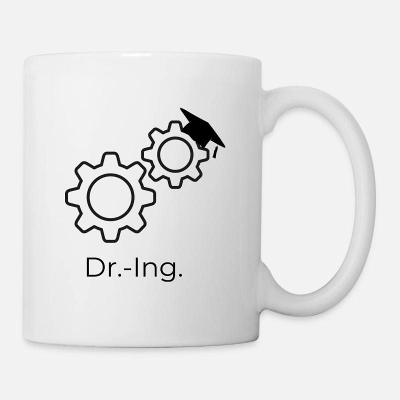 Dr.-Ing. Zahnräder - Tasse - Weiß