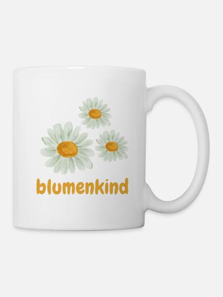 Blumenkind - Tasse - Weiß