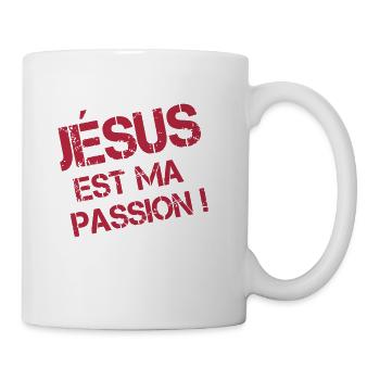 jesus ist meine Leidenschaft - Tasse - Weiß - Rechts