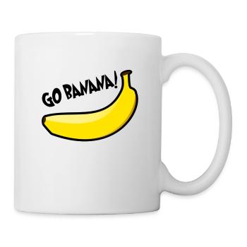 Funny The Simpsons quote: Go banana! - Mug - white - Right