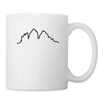 Dolomiten 3 Zinnen - Tasse - Weiß - Rechts