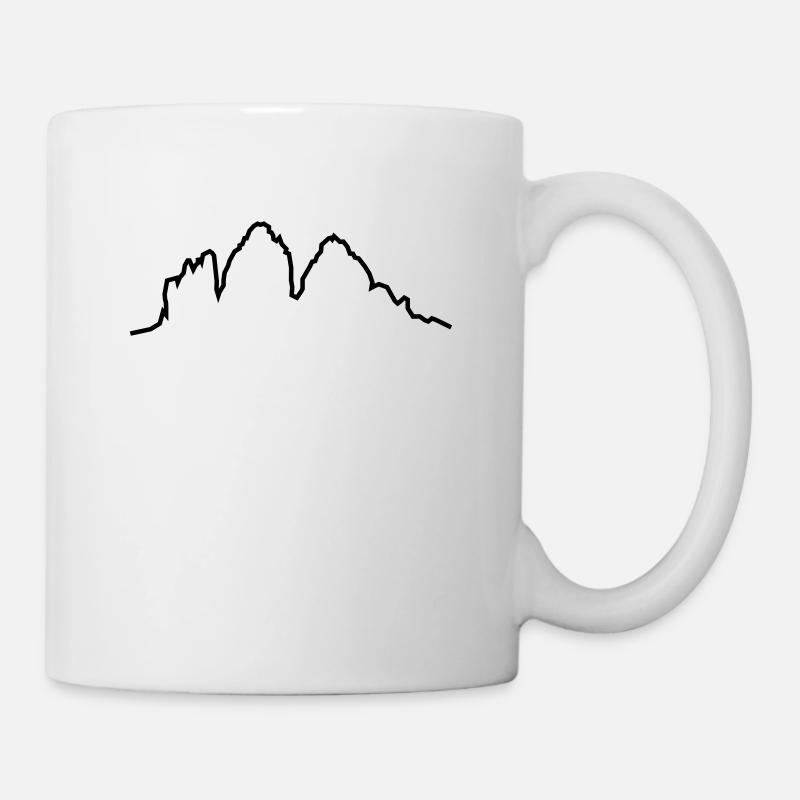 Dolomites 3 peaks - Mug - white