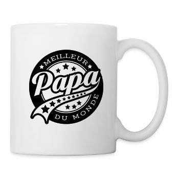 meilleur papa du monde - Mug blanc - blanc - Droite