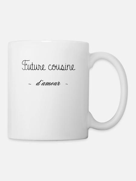 FUTURE COUSINE D AMOUR - Mug blanc - blanc