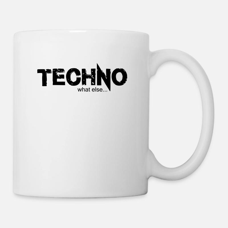 TECHNO quoi d'autre .... Design 2 - Mug blanc - blanc