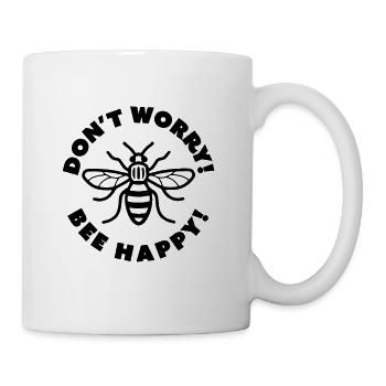 Don't Worry! Bee Happy! - Mug - white - Right