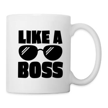 like a boss 1c - Tasse - Weiß - Rechts