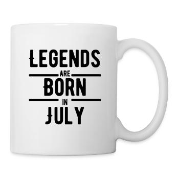 Legenden Geburtstag geboren Juli - Tasse - Weiß - Rechts