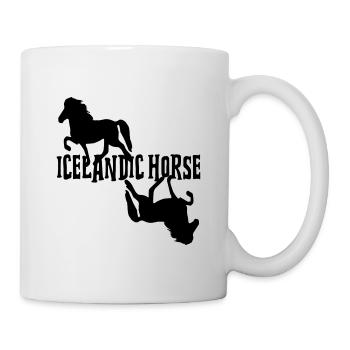Icelandic Horse: Islandpferd Pferd Pony Merch - Tasse - Weiß - Rechts