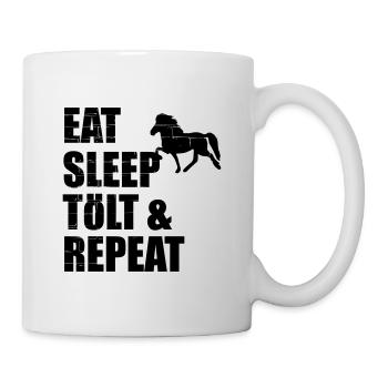 Icelandic Horse: Islandpferd Pferd Pony Merch - Tasse - Weiß - Rechts