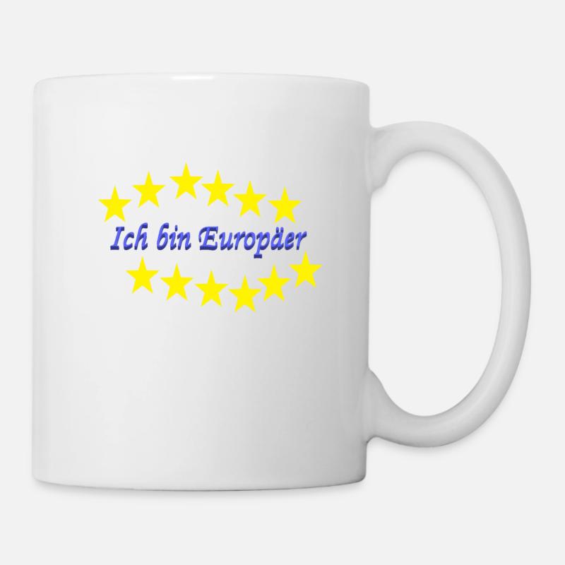 Ich bin Europäer - Tasse - Weiß