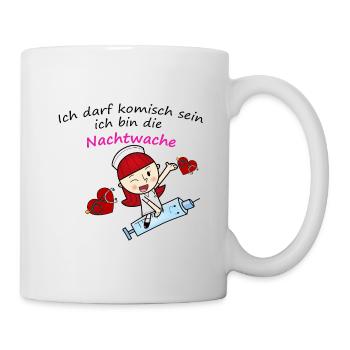 Elderly care / nurse night watch - Mug - white - Right