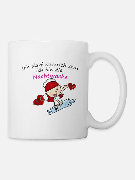 Altenpflege/ krankenschwester Nachtwache - Tasse - Weiß