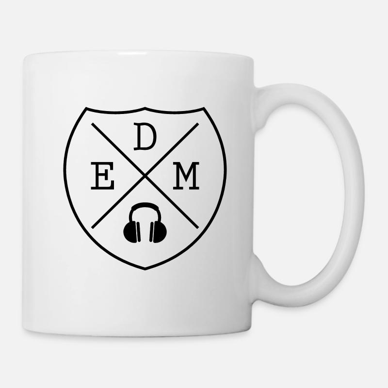 EDM Electro Techno Rave - Mug blanc - blanc