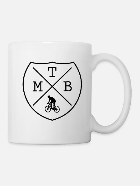 MTB mountain bike cycling - Mug - white