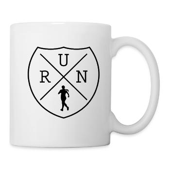 Course à pied marathon - Mug blanc - blanc - Droite