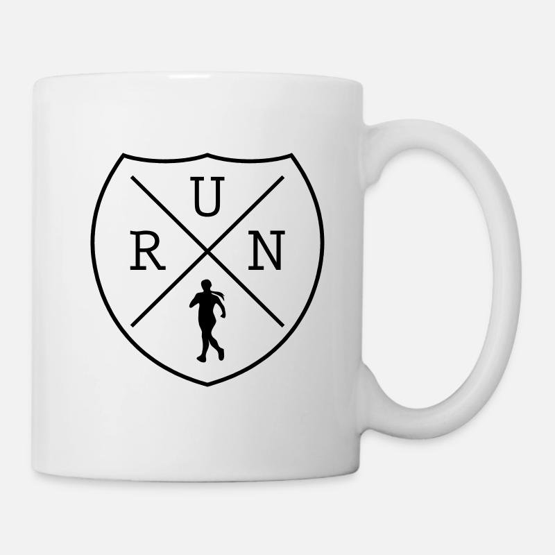 Laufen Joggen Marathon - Tasse - Weiß