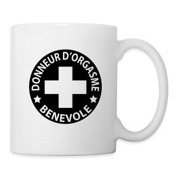 Donneur d'orgasme bénévole. - Mug blanc - blanc - Droite
